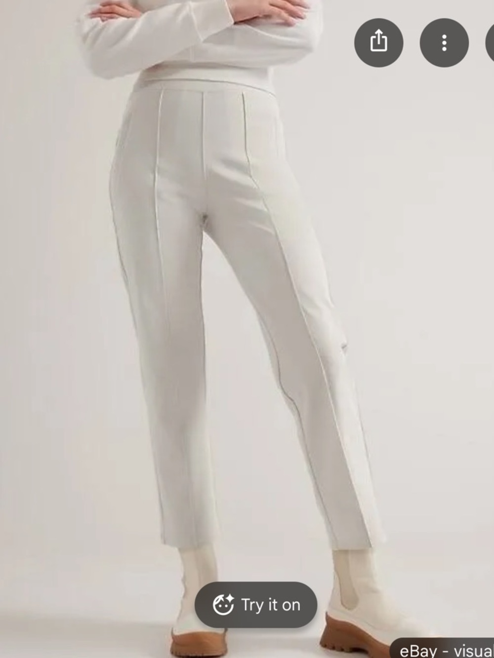 Athleta Headlands Hybrid Pant in Birch Grey sz 2 #VV